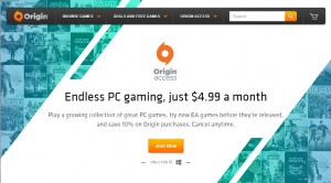 Origin Access has gone live, and offers 15 or so games for $4.99 a month