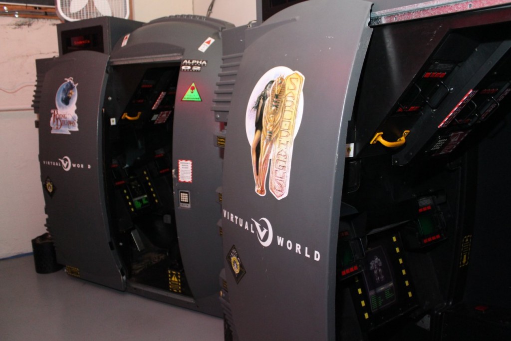 A MechWarrior "Battle Pod". This was set up as a Virtual World game, where you actually sat in the MechWarrior pod and controlled it. The base systems are still out there.